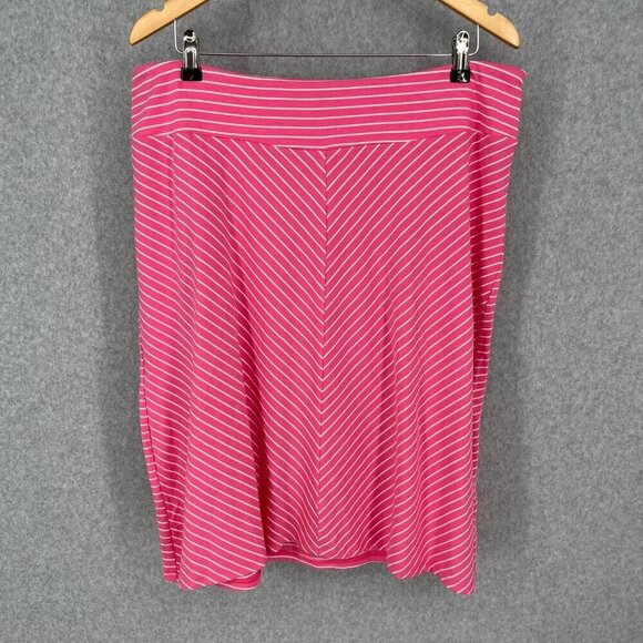 Columbia Dresses & Skirts - Columbia PFG Pull On Skirt Size XL Pink White Stripe OmniWick Fishing Outdoors
